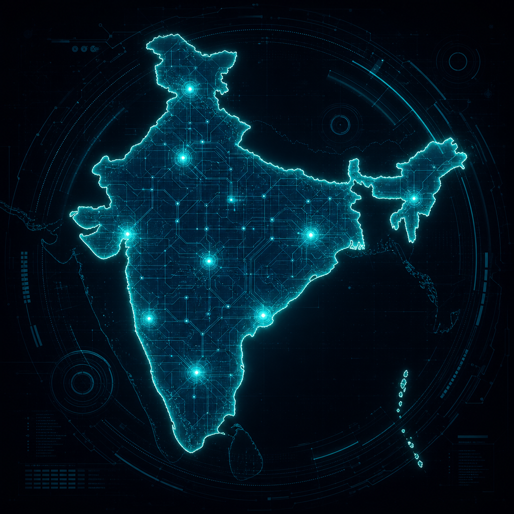 Digital map of India talent regions